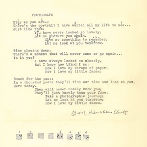 Photograph (lyrics), written in 1978