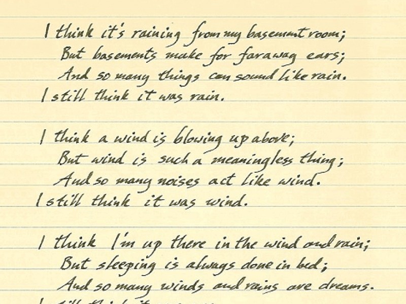 Poem Written in 1970