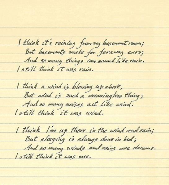 Poem Written in 1970
